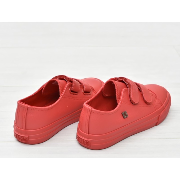 Trampki Dziecięce na rzepy Big Star GG374012 - Czerwone