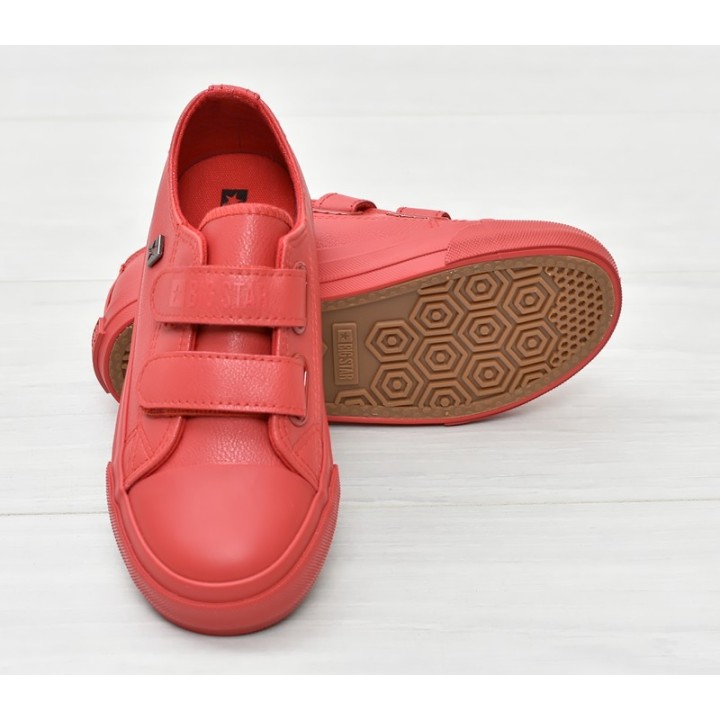 Trampki Dziecięce na rzepy Big Star GG374012 - Czerwone