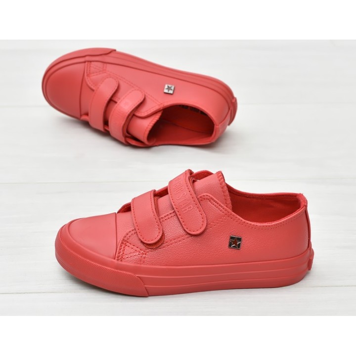 Trampki Dziecięce na rzepy Big Star GG374012 - Czerwone