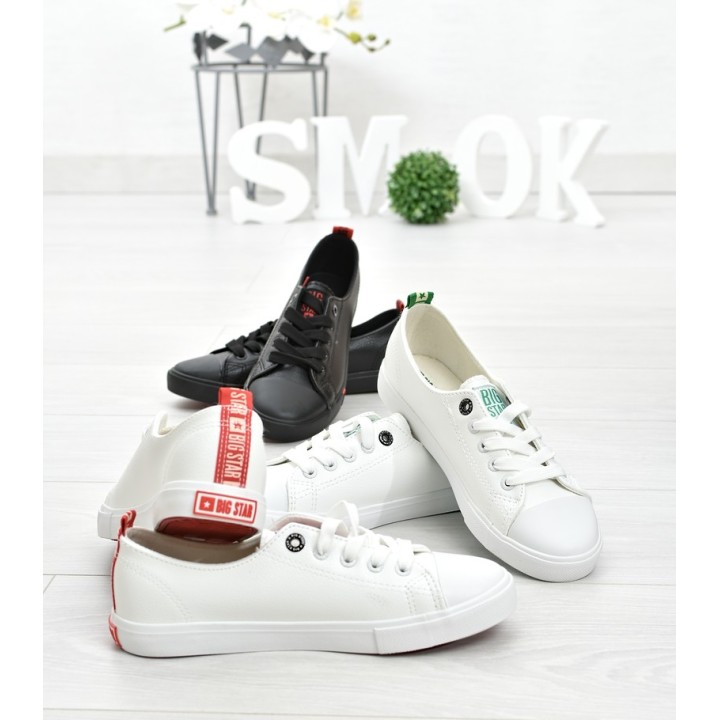 Trampki Damskie Big Star GG274005 - Białe